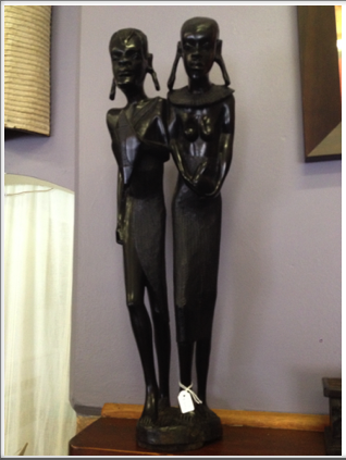 Carved Ebony Maasai man and women
61cm
$309